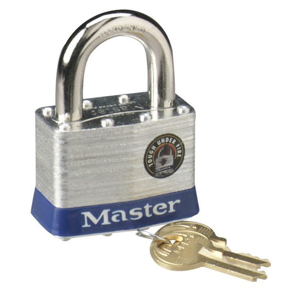 Master Lock Laminated Steel Pin Tumbler Padlock, Silver MLK5D